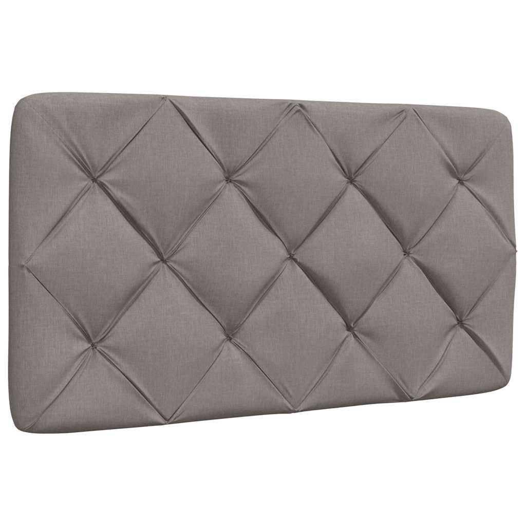 vidaXL Rama łóżka bez materaca Taupe 90x200 cm Tkanina