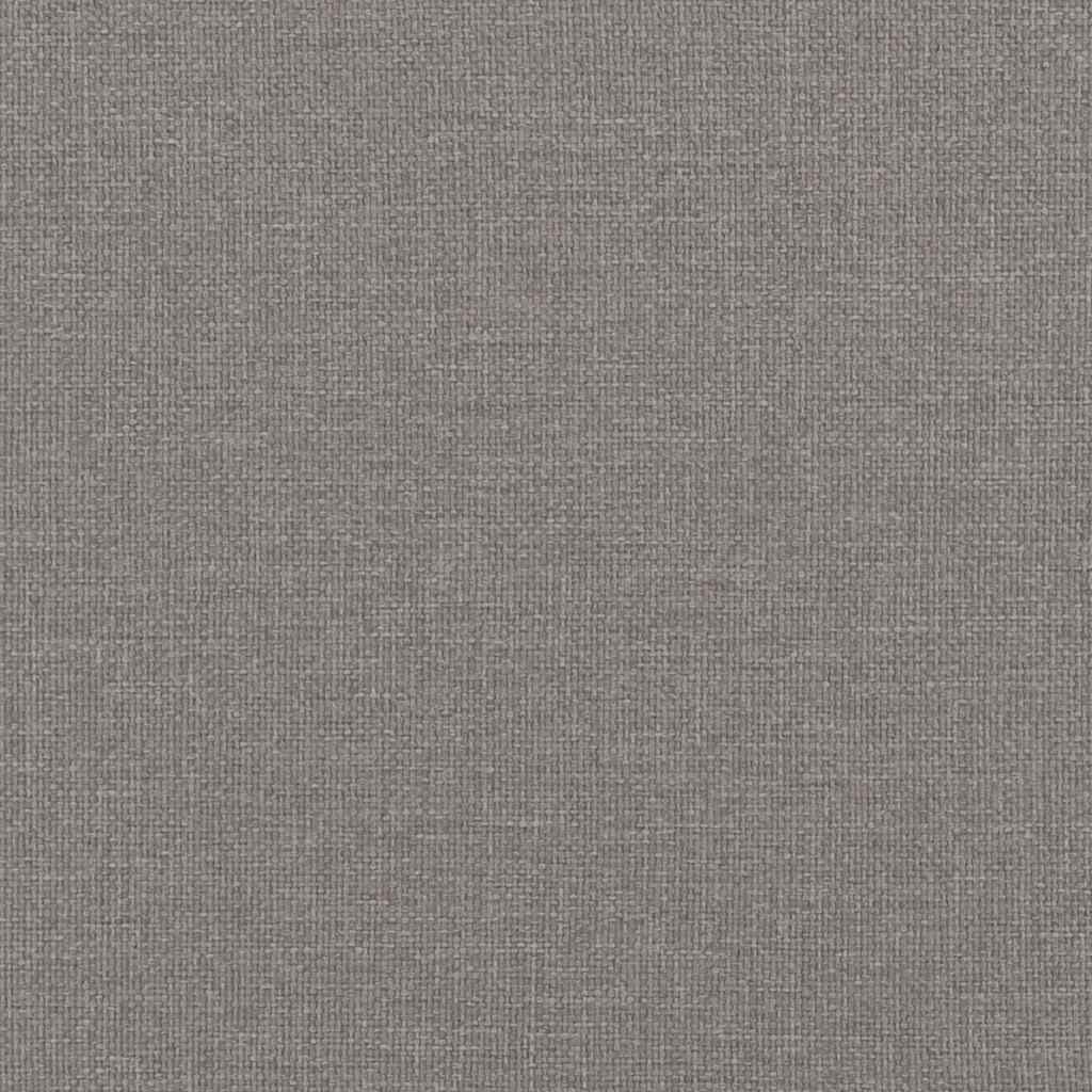 vidaXL Rama łóżka bez materaca, taupe, 200x200 cm, obita tkaniną