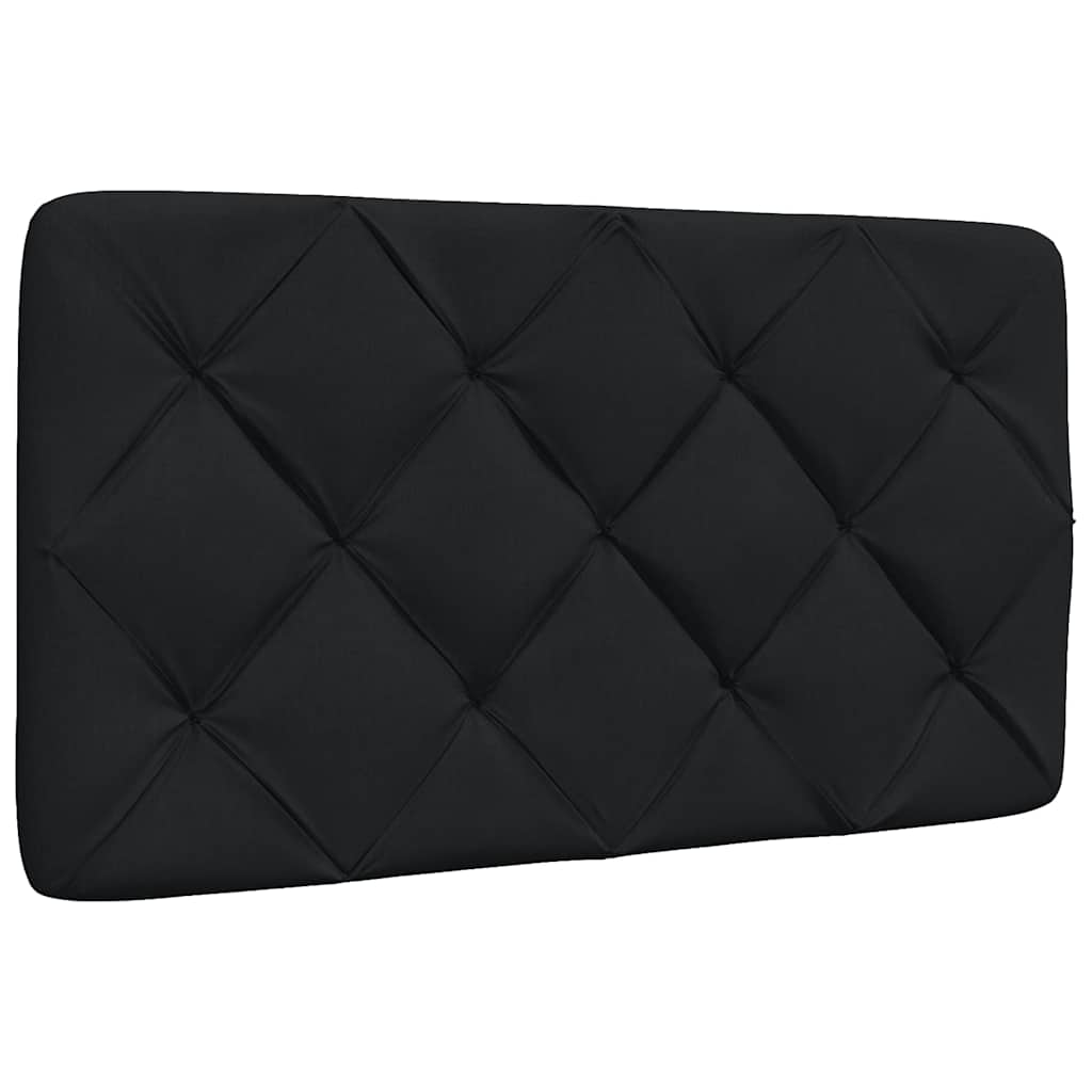vidaXL Rama łóżka z LED bez materaca Czarna 80x200 cm tkanina