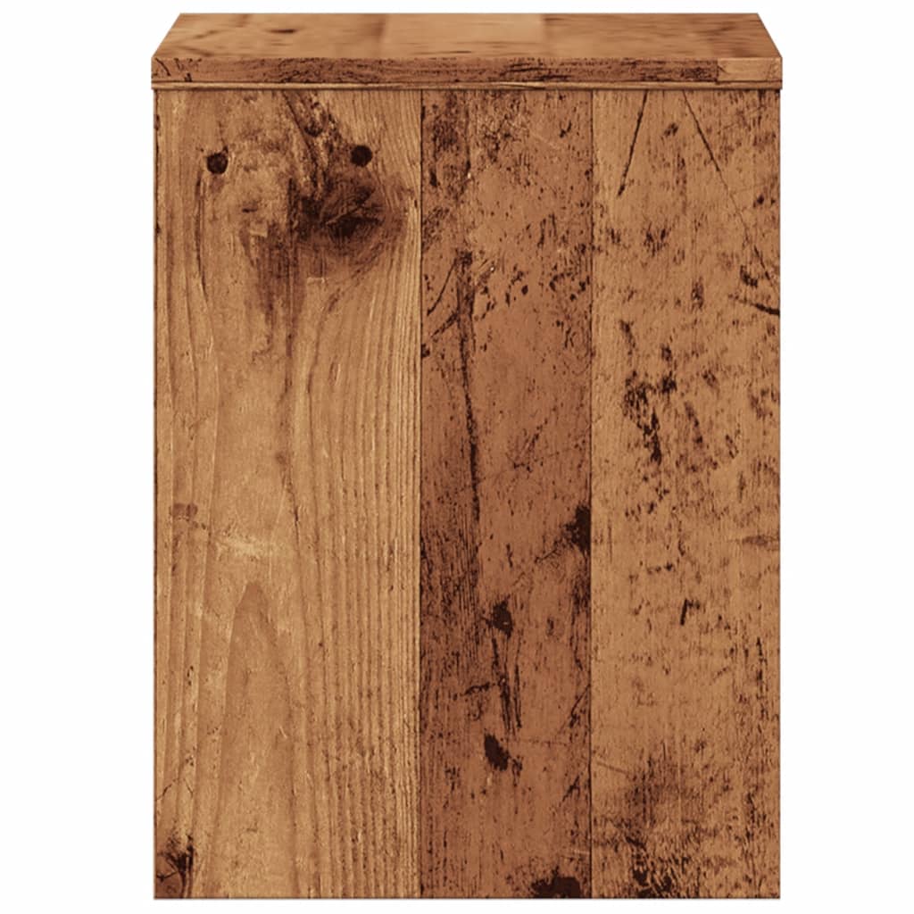 vidaXL Szafka nocna, stare drewno, 40x30x40cm, materiał drewnopochodny