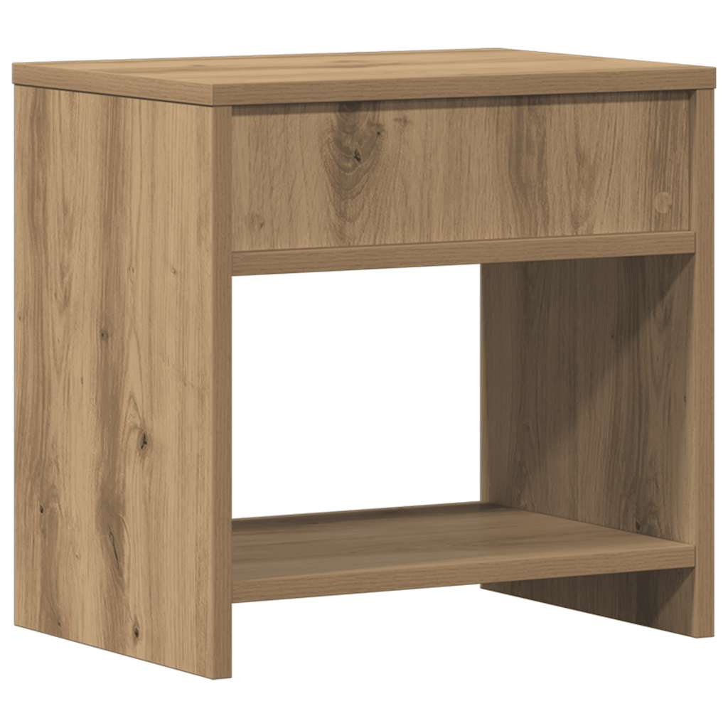 vidaXL Szafka nocna, dąb artisian, 40x30x40cm, materiał drewnopochodny