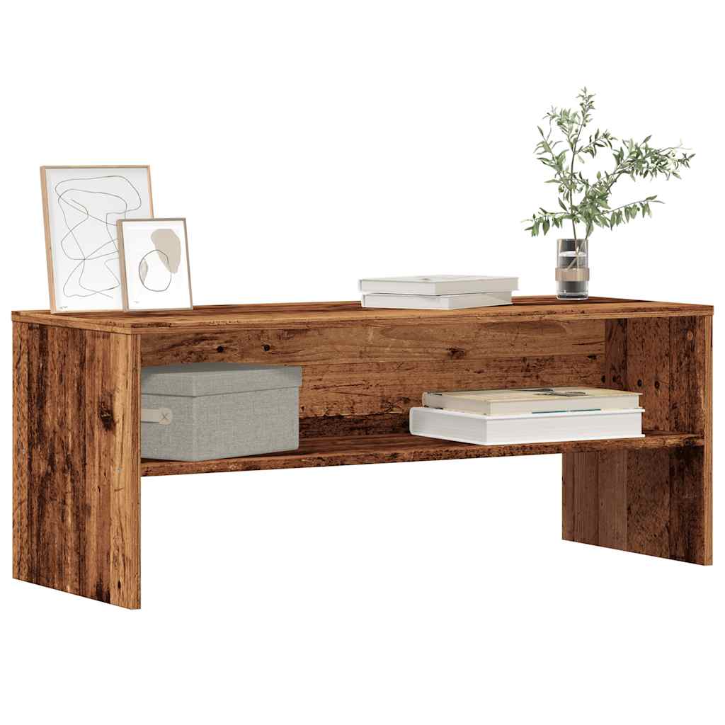 vidaXL Szafka pod telewizor, stare drewno, 100x40x40 cm