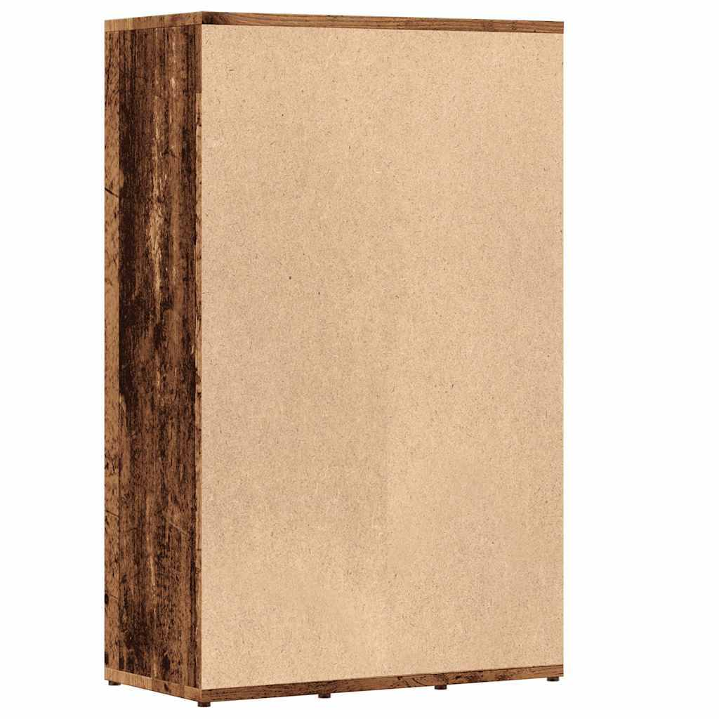 vidaXL Szafka na książki, stare drewno, 50x25x80 cm