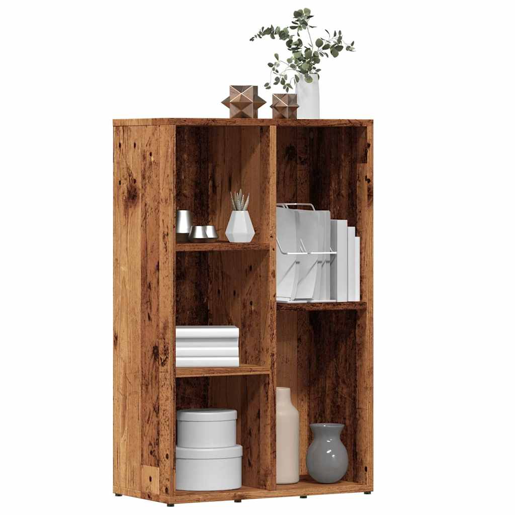 vidaXL Szafka na książki, stare drewno, 50x25x80 cm