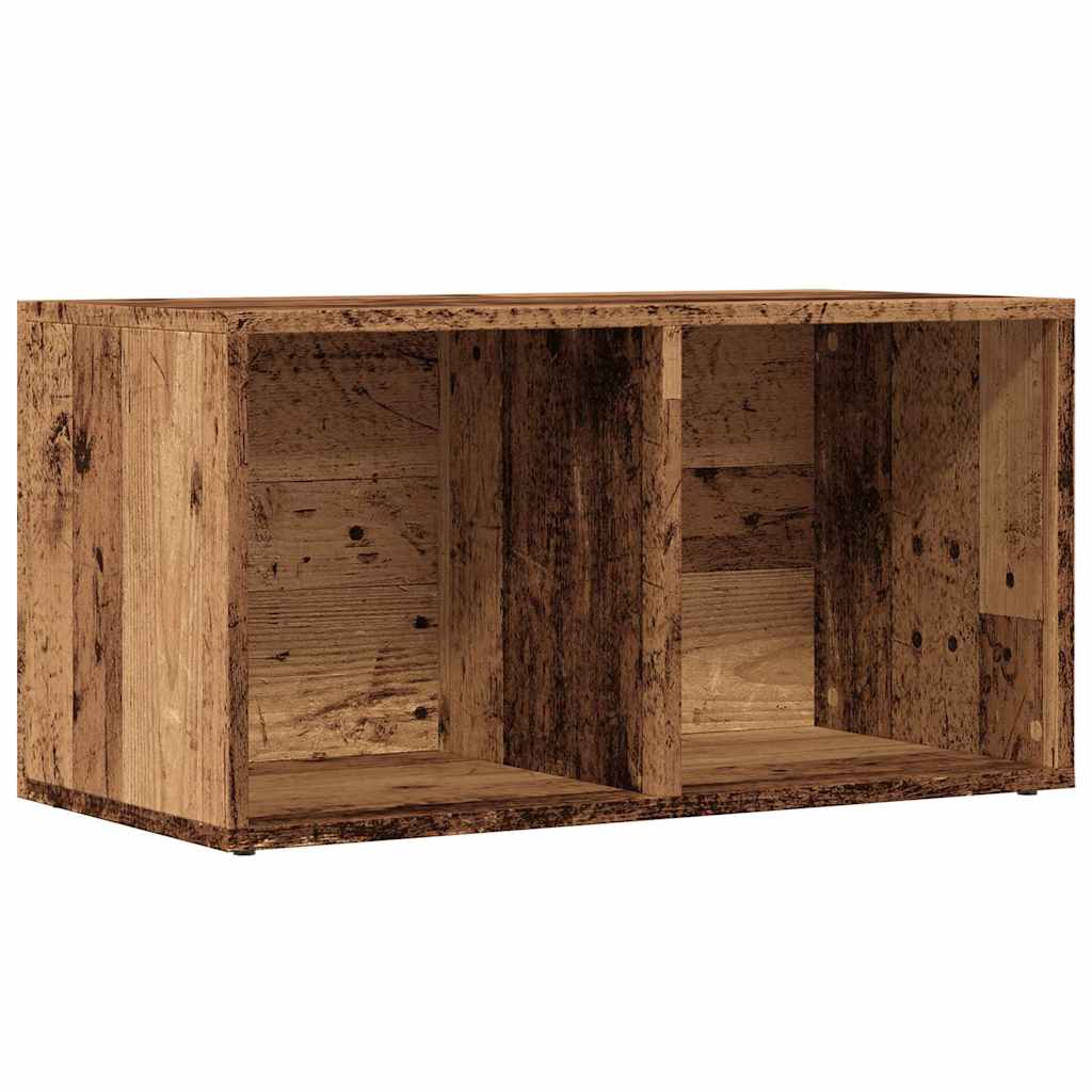 vidaXL LP Skrzynia, stare drewno, 69,5x34x36 cm