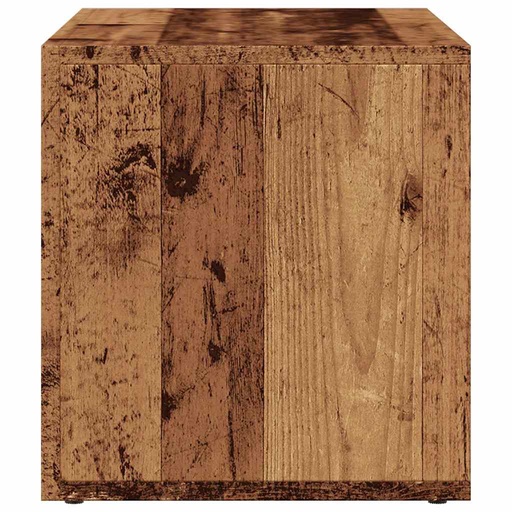 vidaXL LP Skrzynia, stare drewno, 69,5x34x36 cm