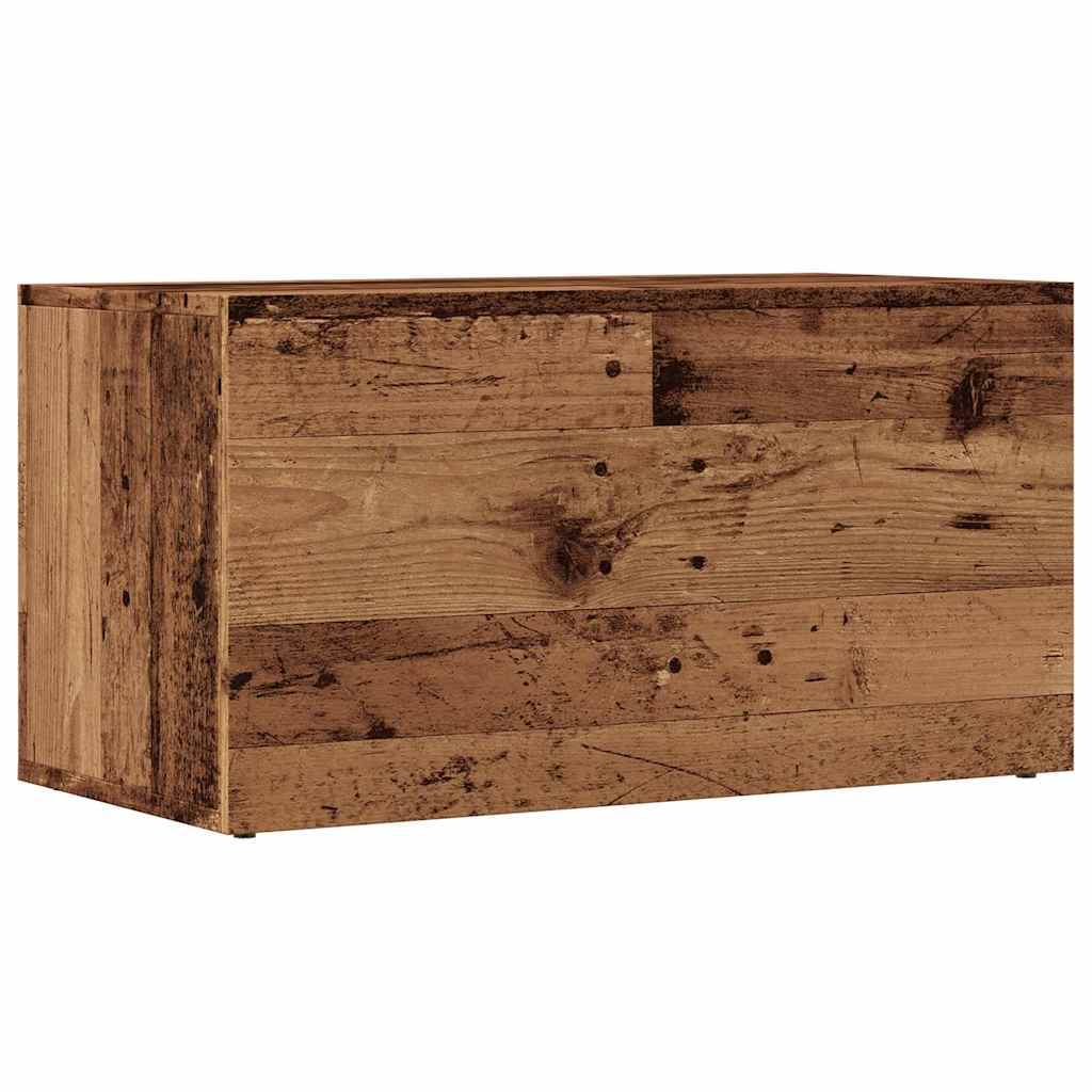 vidaXL LP Skrzynia, stare drewno, 69,5x34x36 cm
