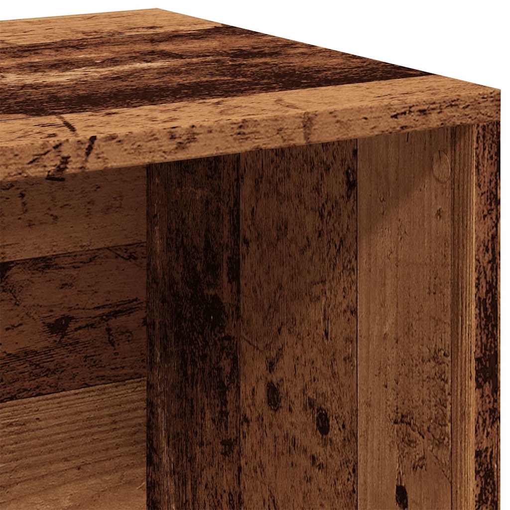 vidaXL LP Skrzynia, stare drewno, 69,5x34x36 cm