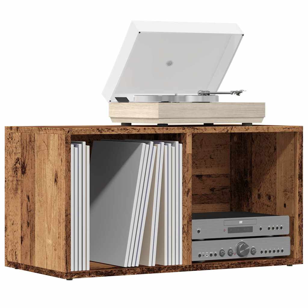 vidaXL LP Skrzynia, stare drewno, 69,5x34x36 cm