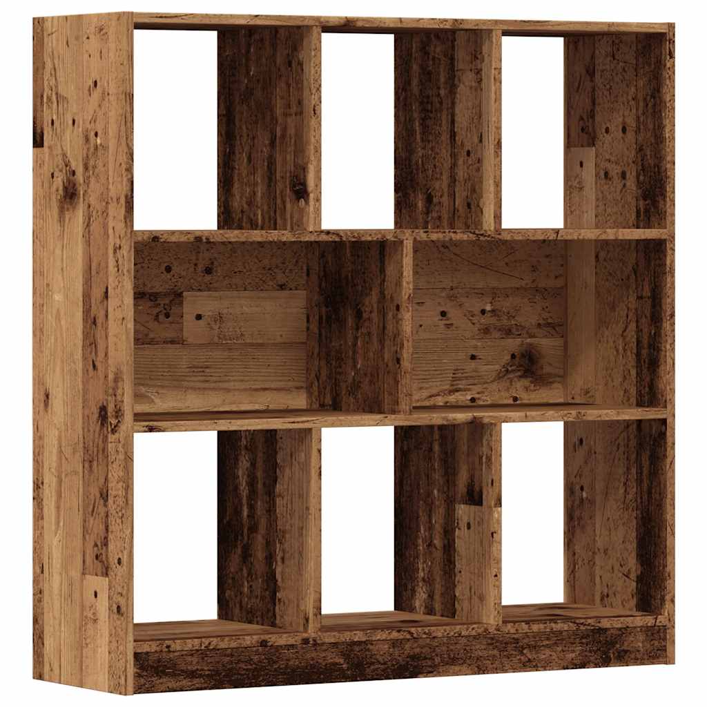 vidaXL Regał na książki, stare drewno, 97,5x29,5x100 cm