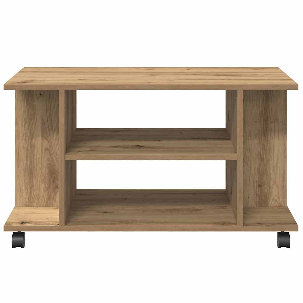 vidaXL Szafka pod TV, dąb artisan, 80x40x45cm, materiał drewnopochodny