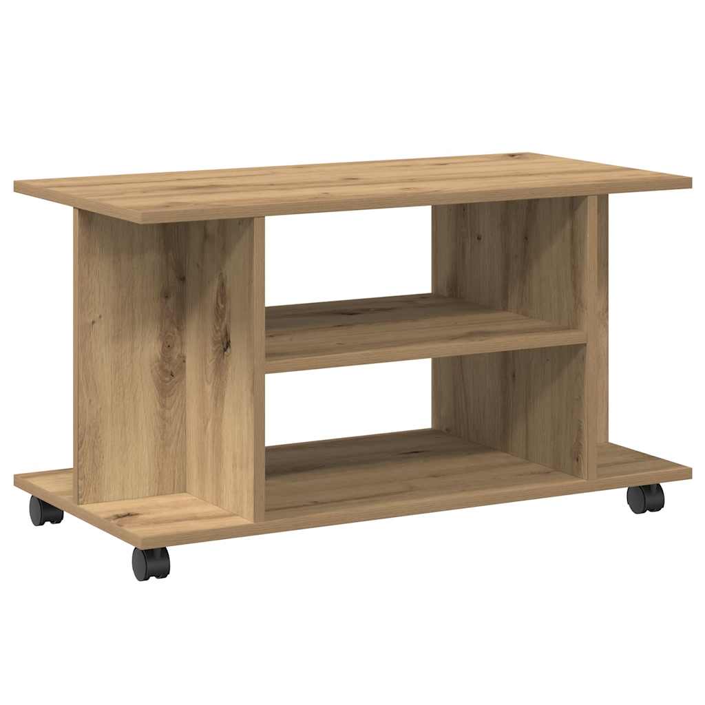 vidaXL Szafka pod TV, dąb artisan, 80x40x45cm, materiał drewnopochodny