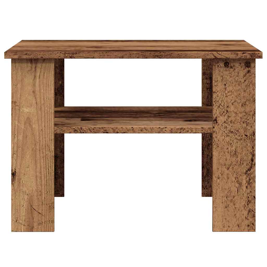 vidaXL Stolik kawowy stare drewno 60x60x42 cm materiał drewnopochodny
