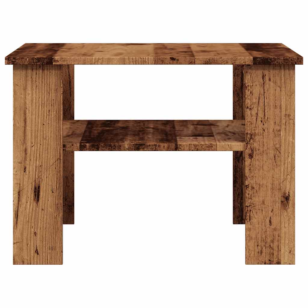 vidaXL Stolik kawowy stare drewno 60x60x42 cm materiał drewnopochodny