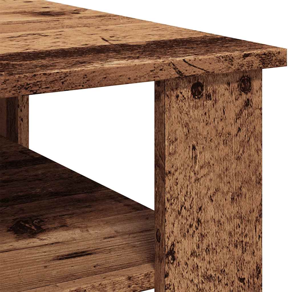 vidaXL Stolik kawowy stare drewno 60x60x42 cm materiał drewnopochodny