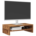 vidaXL Podstawka pod monitor, stare drewno, 42x24x13 cm