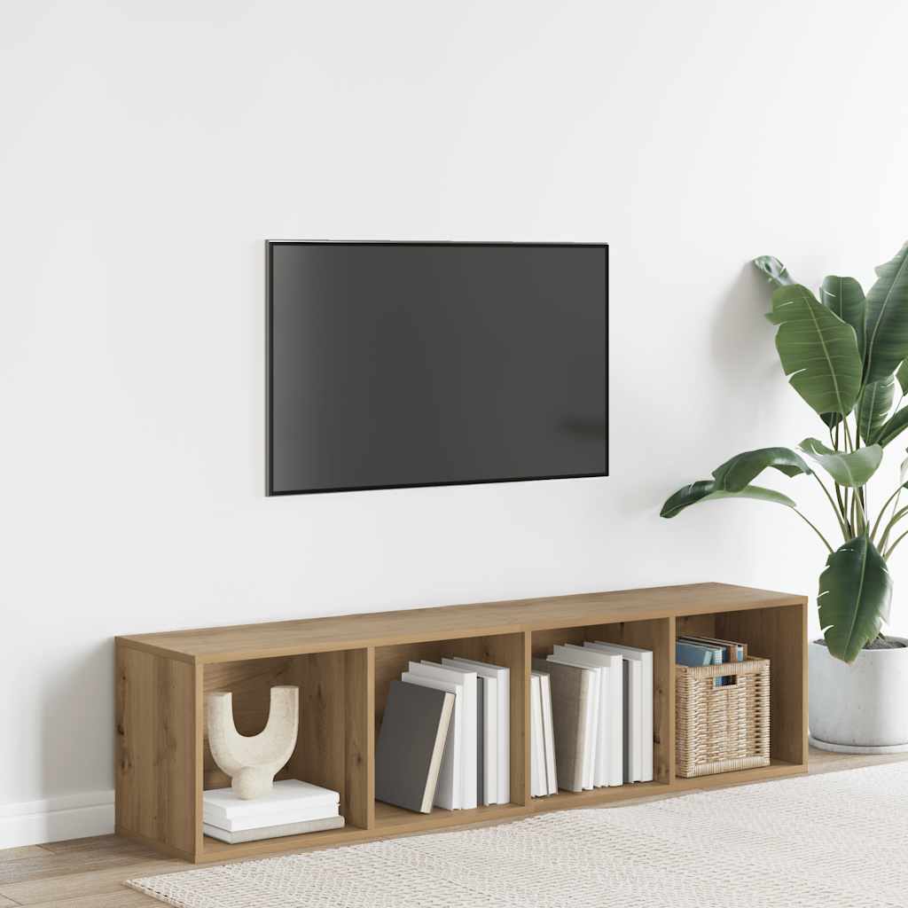 vidaXL Regał na książki/Szafka pod TV, dąb artisan, 36x30x143 cm