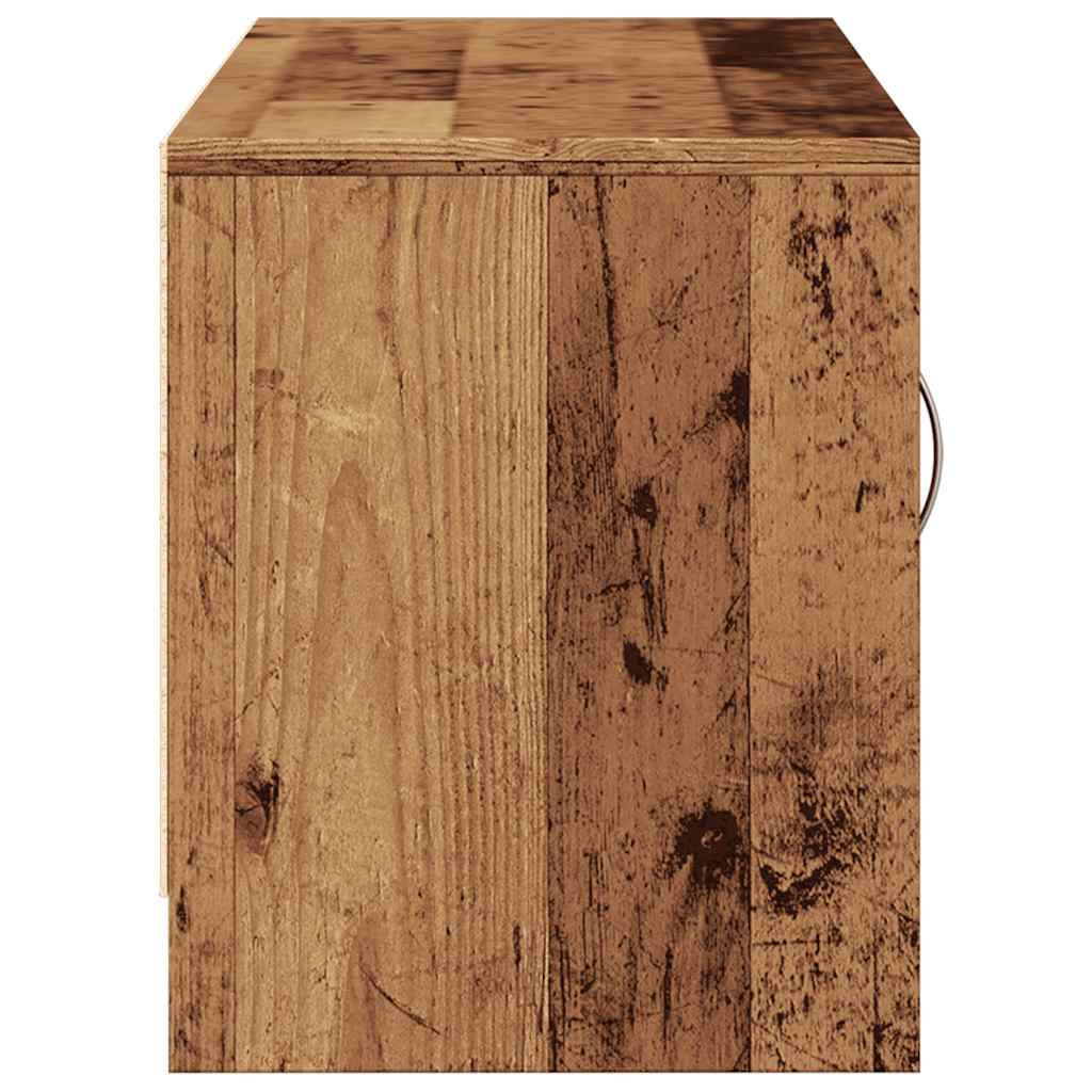 vidaXL Szafka TV, stare drewno, 102x30x37,5cm, materiał drewnopochodny