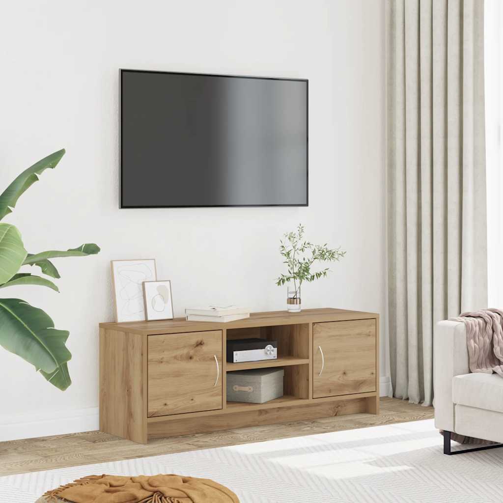 vidaXL Szafka TV, dąb artisan, 102x30x37,5 cm, materiał drewnopochodny
