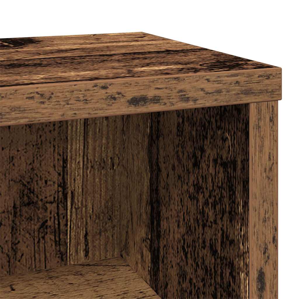 vidaXL Szafka na CD, stare drewno, 21x20x88cm, materiał drewnopochodny