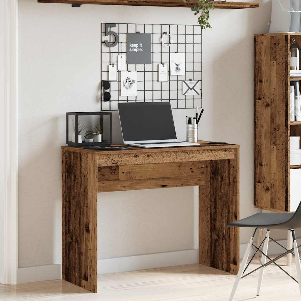 vidaXL Biurko, stare drewno, 90x40x72 cm, materiał drewnopochodny