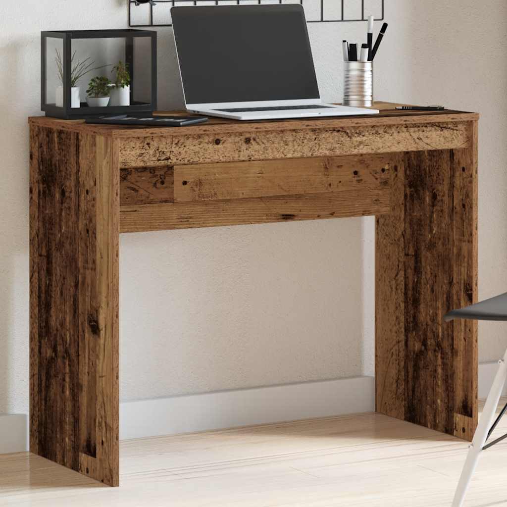 vidaXL Biurko, stare drewno, 90x40x72 cm, materiał drewnopochodny