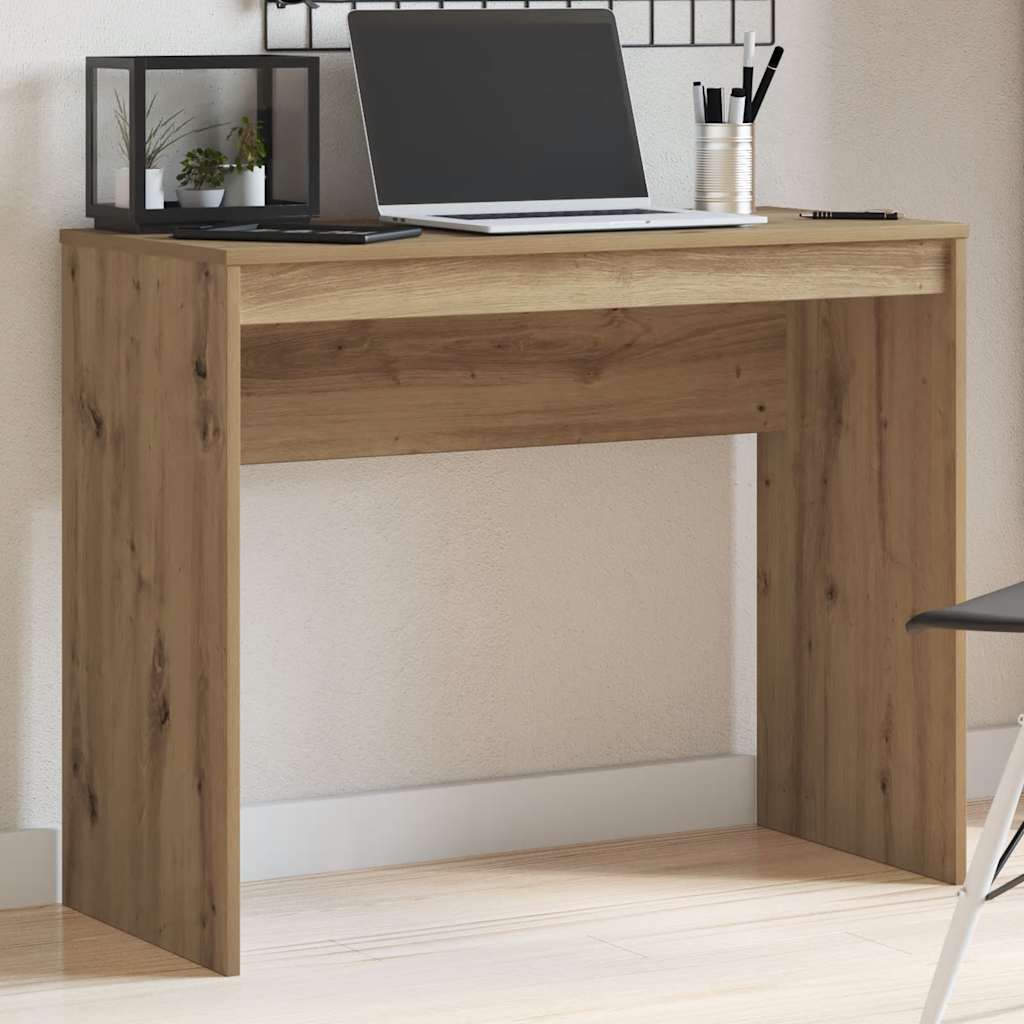 vidaXL Biurko, dąb artisan, 90x40x72 cm, materiał drewnopochodny