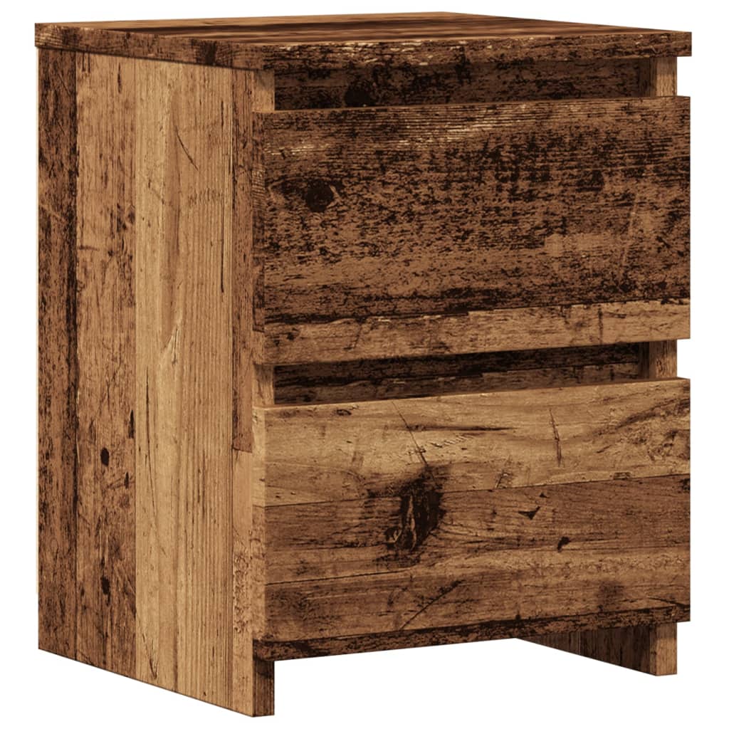 vidaXL Szafka nocna, stare drewno 30x30x40 cm, materiał drewnopochodny