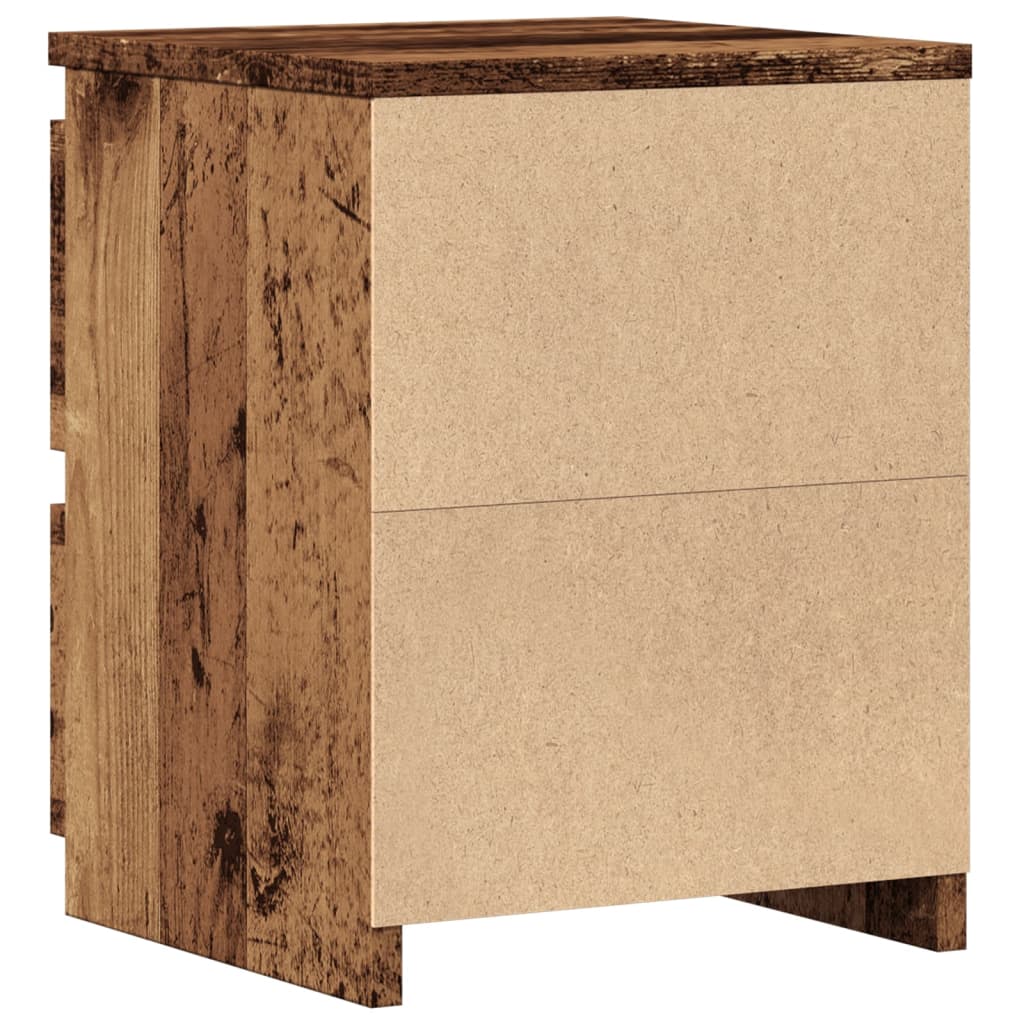 vidaXL Szafka nocna, stare drewno 30x30x40 cm, materiał drewnopochodny