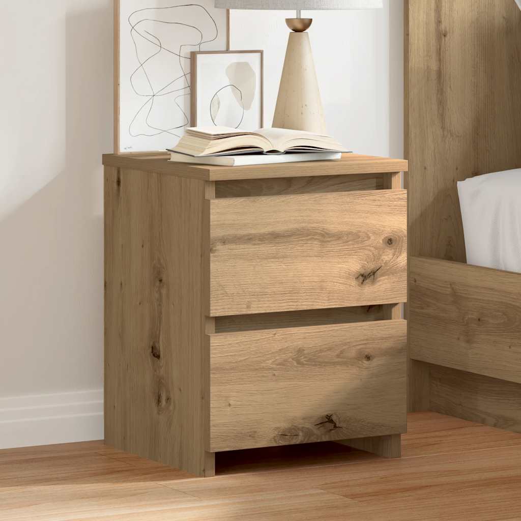 vidaXL Szafki nocne, 2 szt., dąb artisan, 30x30x40 cm