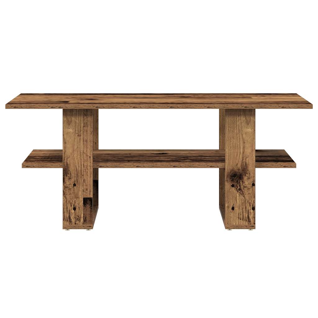 vidaXL Stolik kawowy, stare drewno, 102x55x42 cm