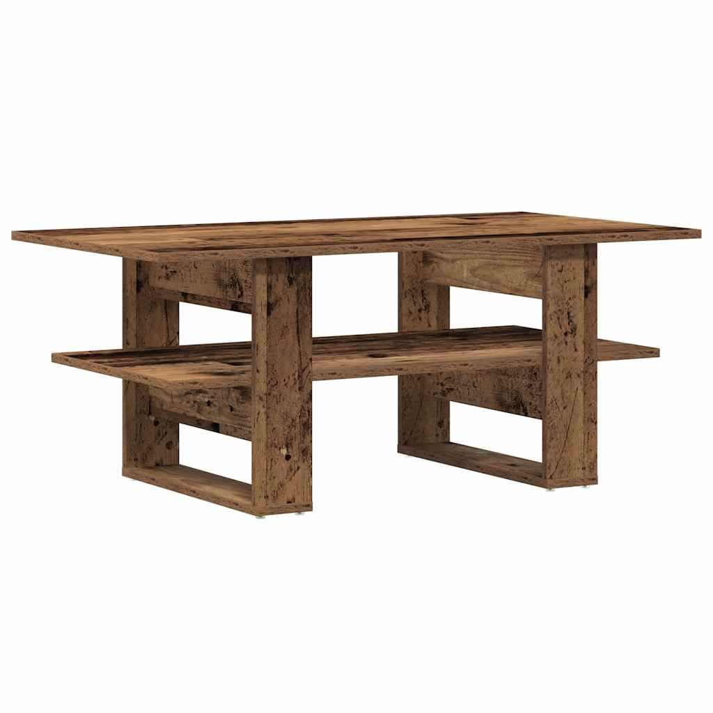 vidaXL Stolik kawowy, stare drewno, 102x55x42 cm