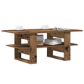vidaXL Stolik kawowy, stare drewno, 102x55x42 cm
