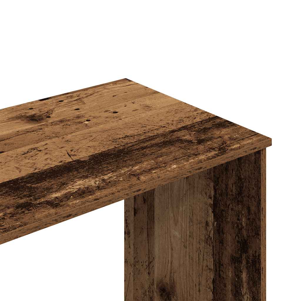 vidaXL Biurko, stare drewno, 102x50x76 cm, materiał drewnopochodny