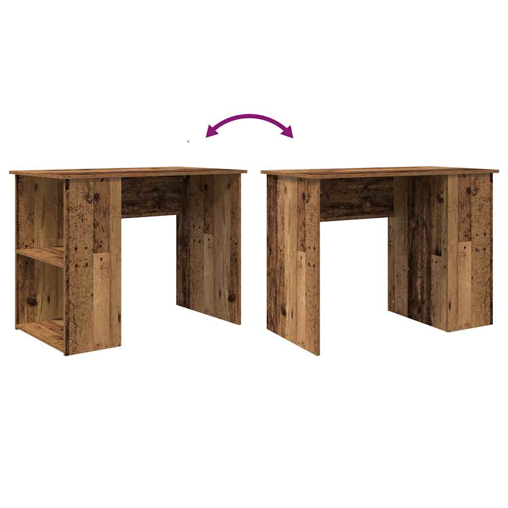 vidaXL Biurko, stare drewno, 100x55x75 cm, materiał drewnopochodny