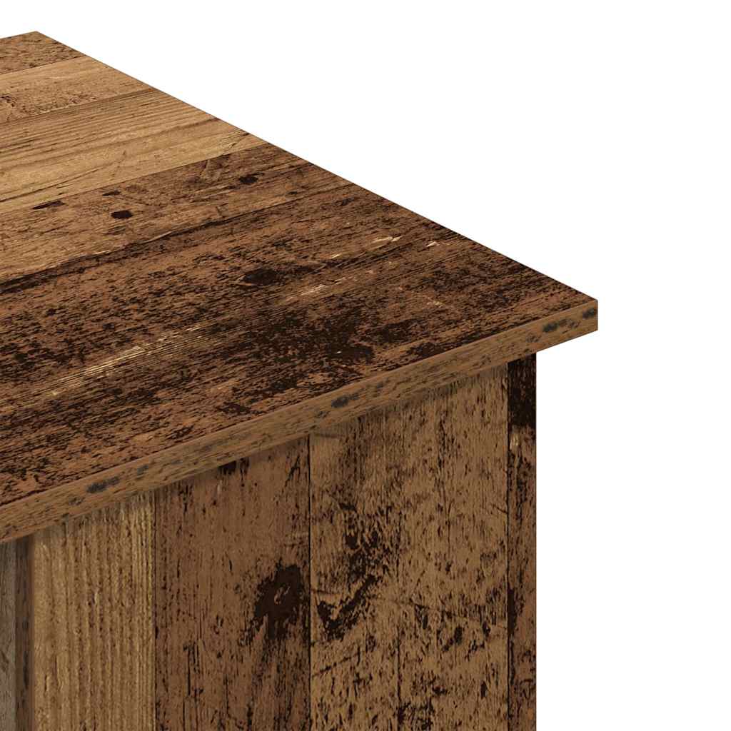 vidaXL Biurko, stare drewno, 100x55x75 cm, materiał drewnopochodny
