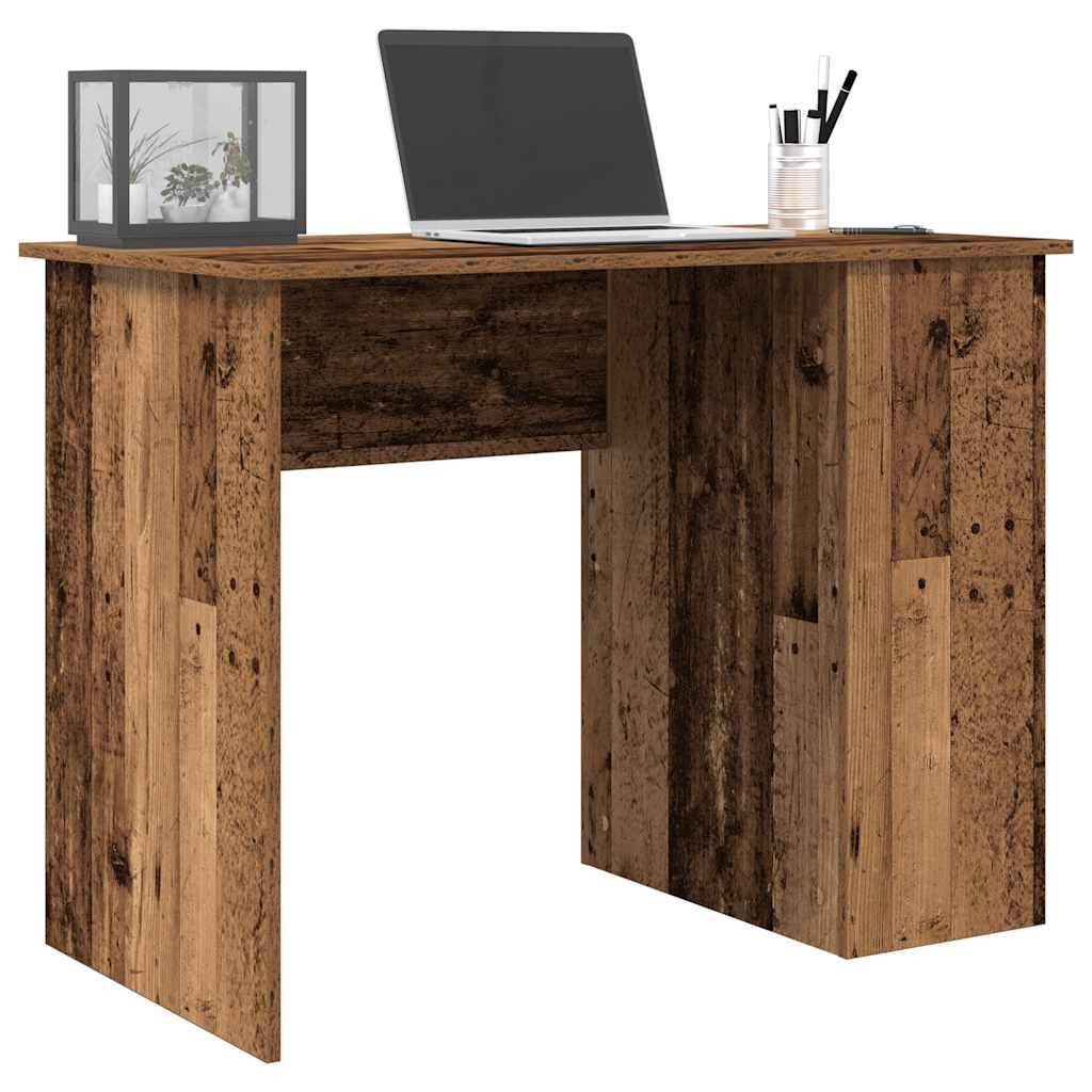 vidaXL Biurko, stare drewno, 100x55x75 cm, materiał drewnopochodny