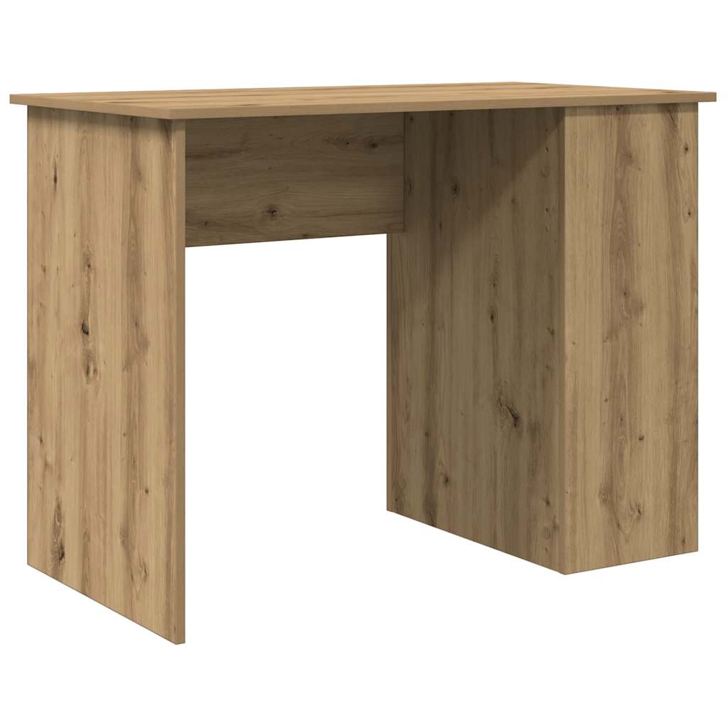 vidaXL Biurko, dąb artisan, 100x55x75 cm, materiał drewnopochodny