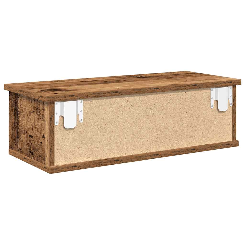 vidaXL Szafka wisząca, stare drewno, 60x26x18,5 cm
