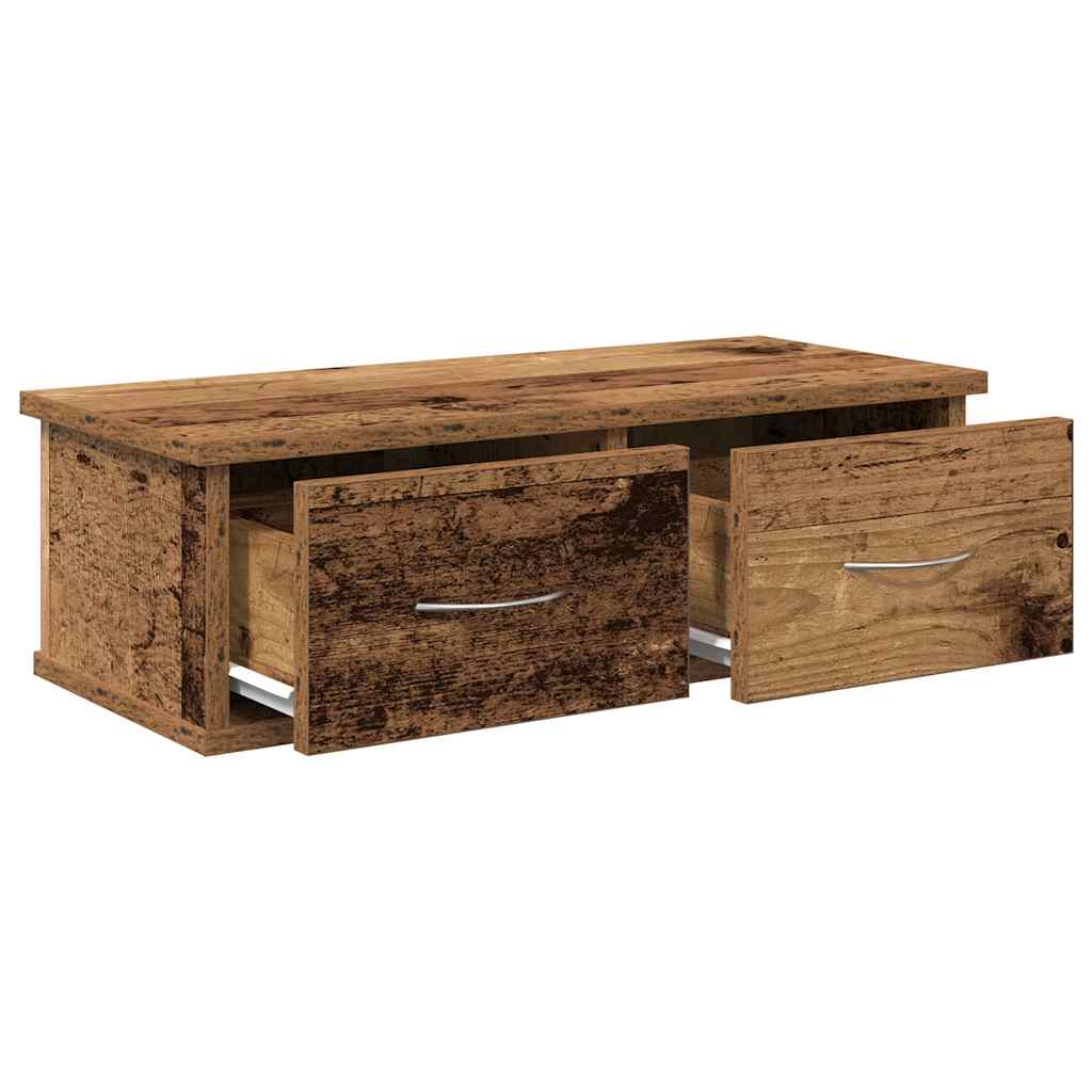 vidaXL Szafka wisząca, stare drewno, 60x26x18,5 cm
