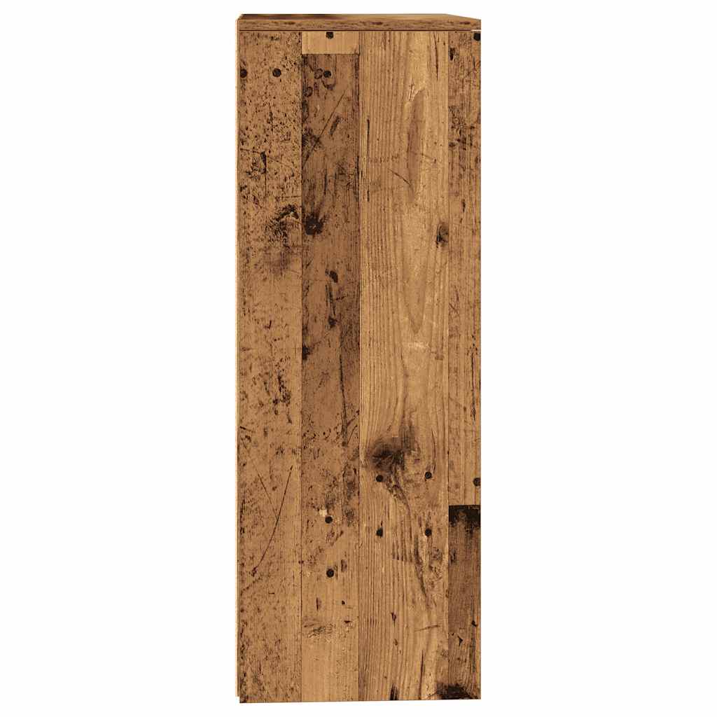 vidaXL Komoda z 6 szufladami, stare drewno, 50x34x96 cm