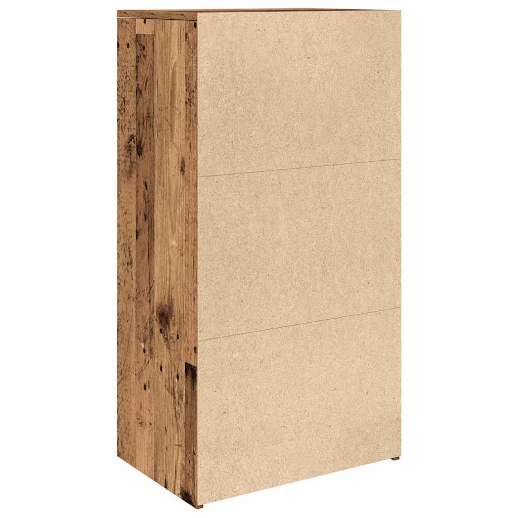 vidaXL Komoda z 6 szufladami, stare drewno, 50x34x96 cm
