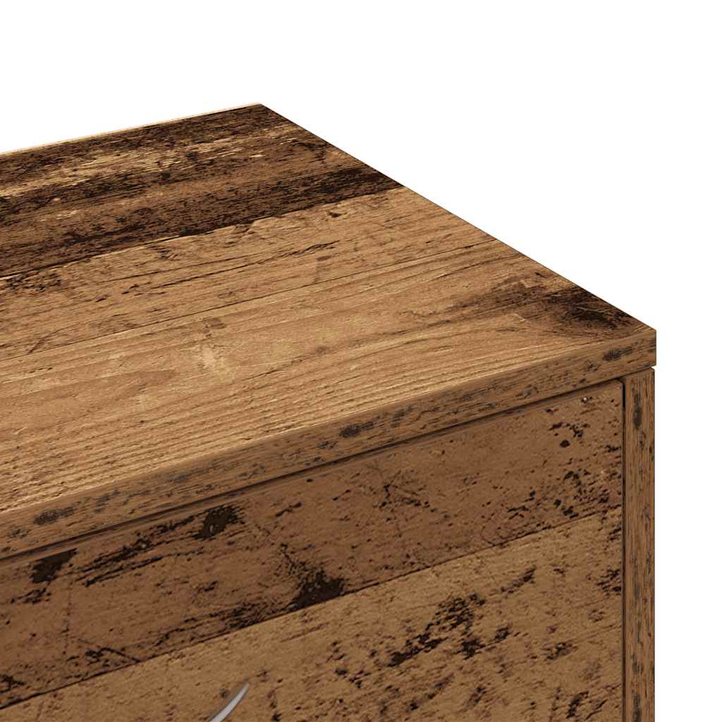 vidaXL Komoda z 6 szufladami, stare drewno, 50x34x96 cm