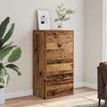 vidaXL Komoda z 6 szufladami, stare drewno, 50x34x96 cm