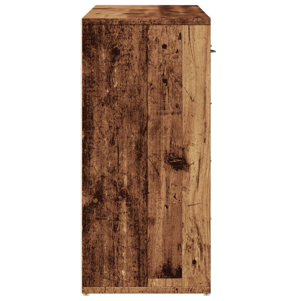 vidaXL Szafka, stare drewno, 88x30x64 cm, materiał drewnopochodny