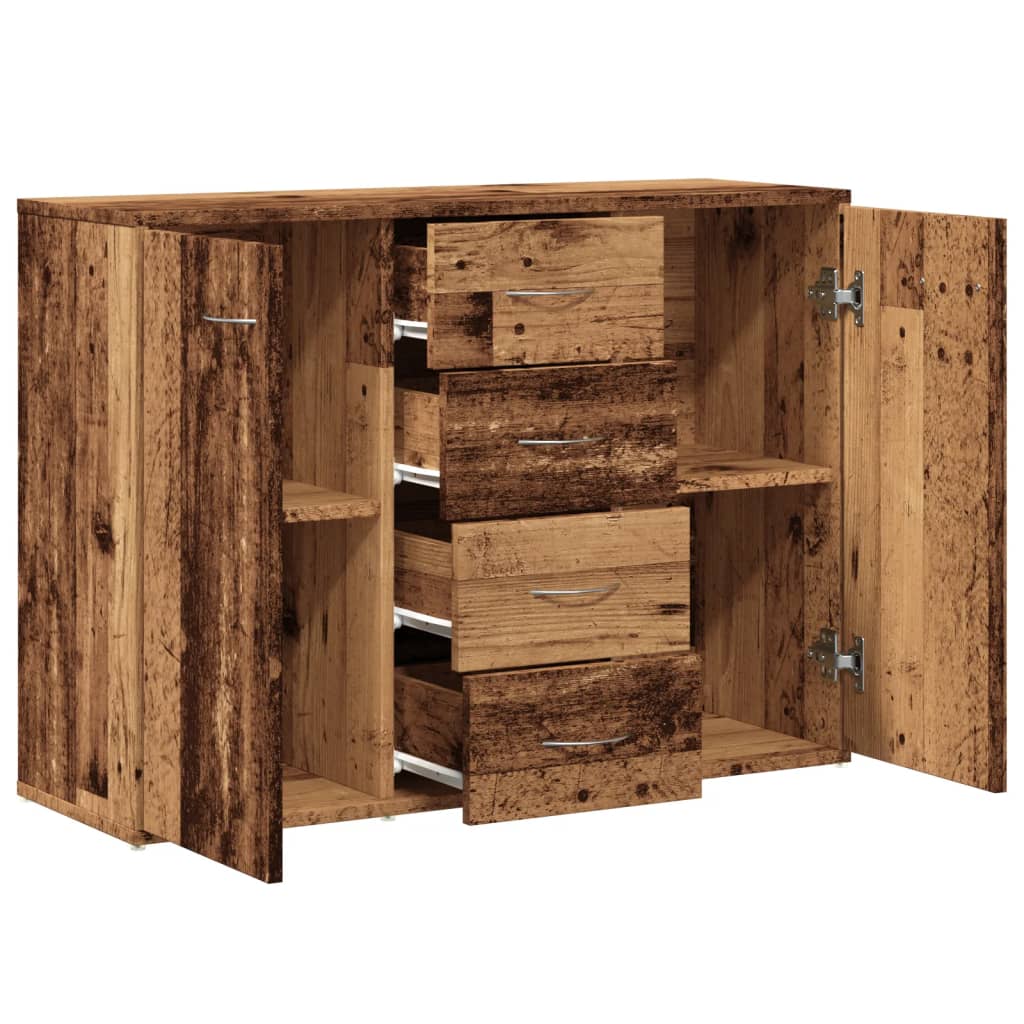 vidaXL Szafka, stare drewno, 88x30x64 cm, materiał drewnopochodny
