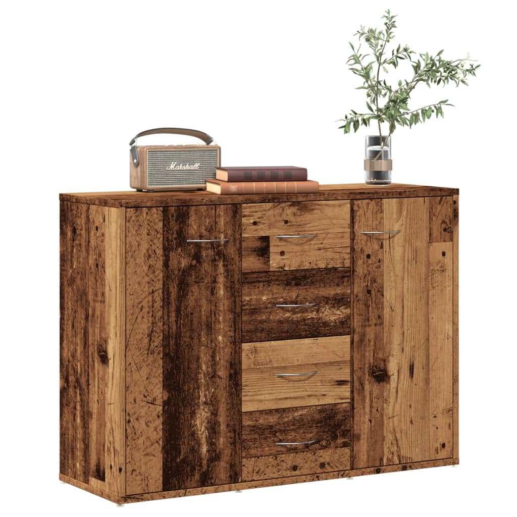 vidaXL Szafka, stare drewno, 88x30x64 cm, materiał drewnopochodny