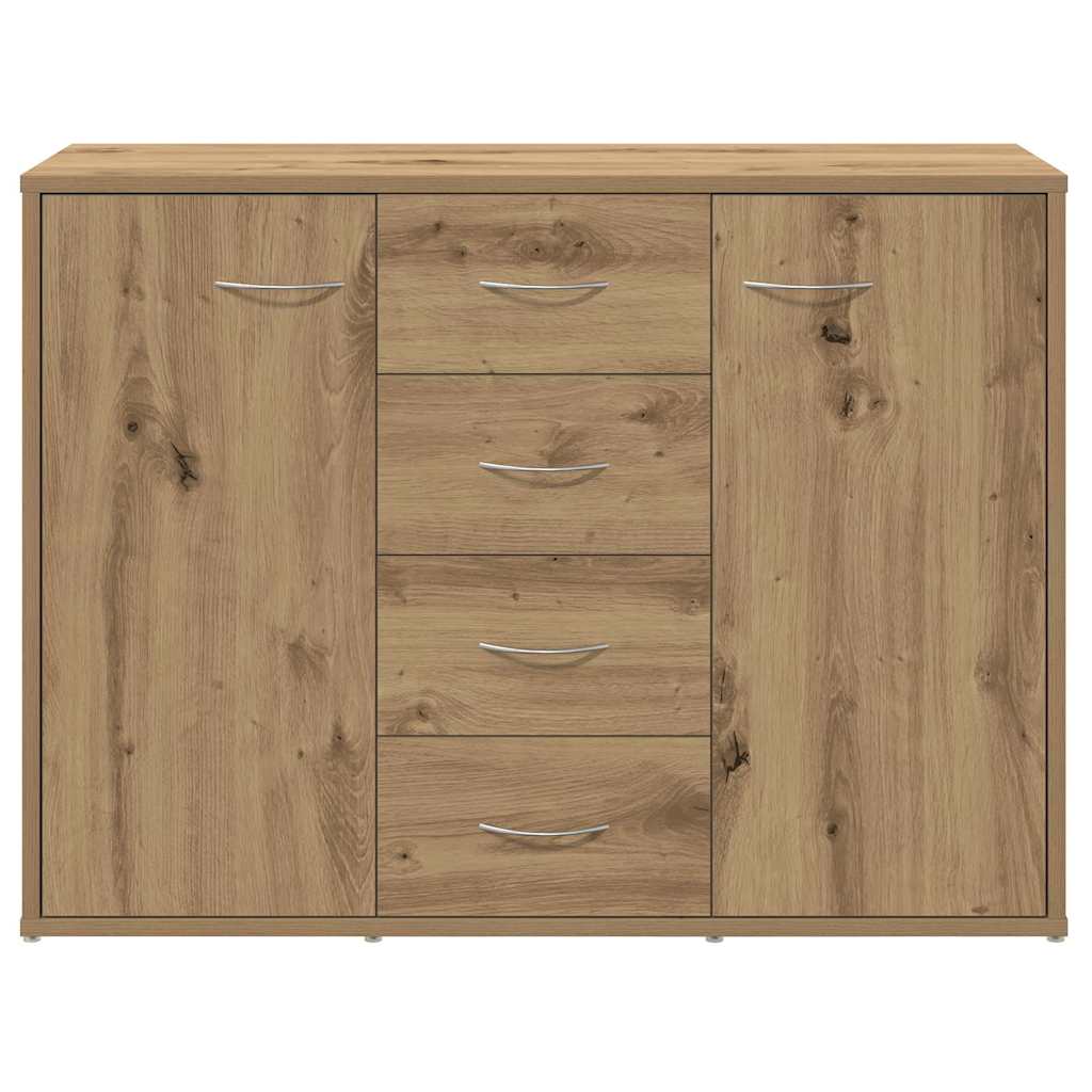 vidaXL Komoda, dąb artisan, 88x30x64 cm, materiał drewnopochodny