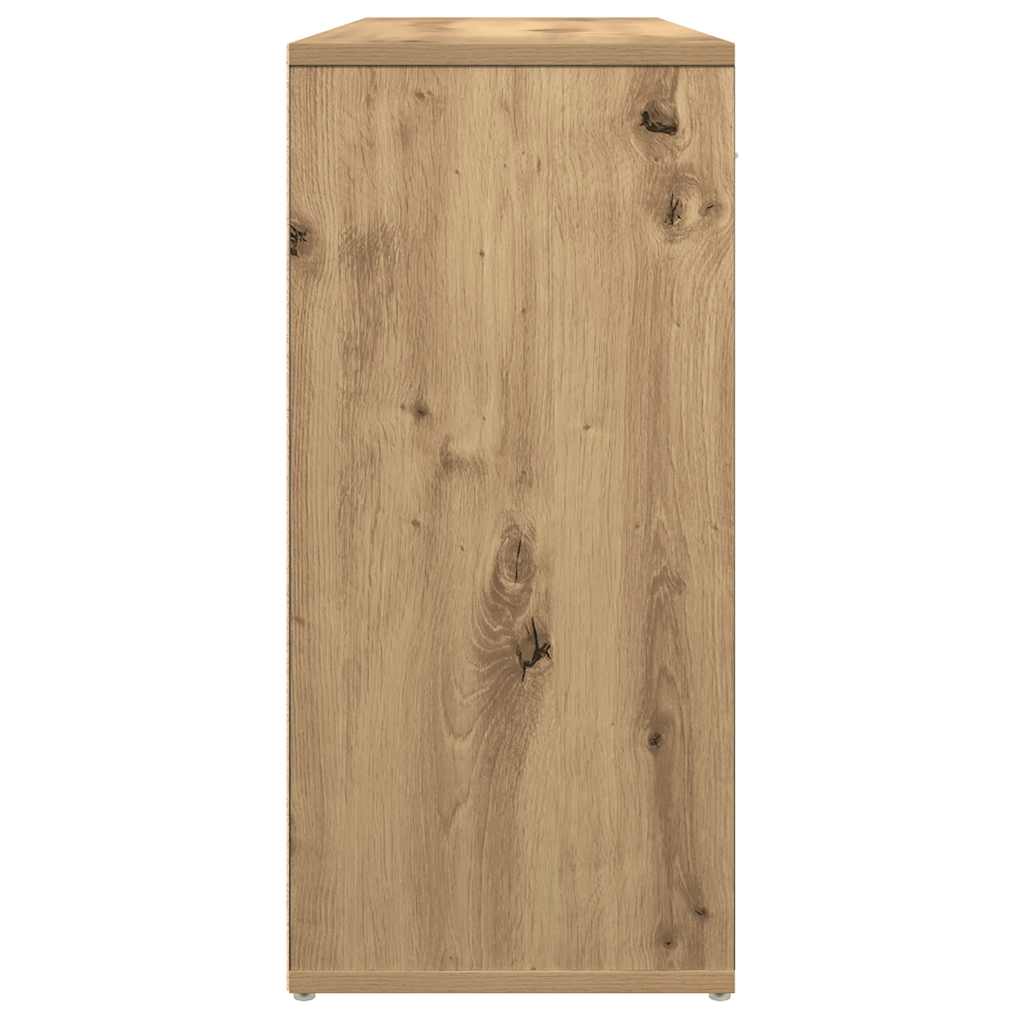 vidaXL Komoda, dąb artisan, 88x30x64 cm, materiał drewnopochodny