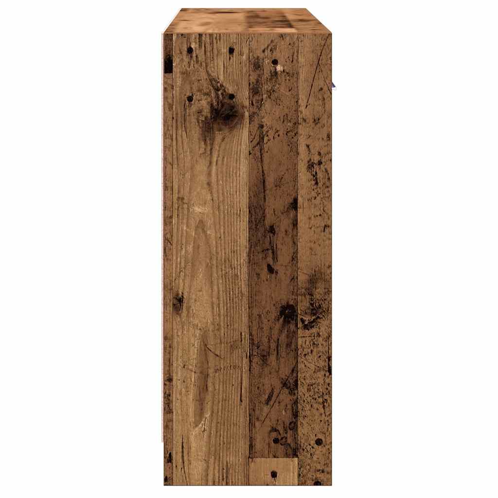 vidaXL Szafka, stare drewno, 91x28x75 cm, materiał drewnopochodny